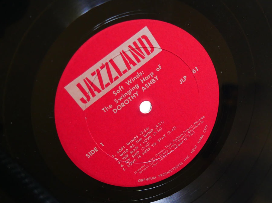 DOROTHY ASHBY Soft Winds LP JAZZLAND JLP 61 MONO Terry Pollard Jimmy Cobb