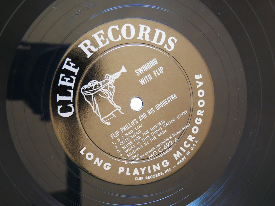 FLIP PHILLIPS Swinging With Flip LP CLEF MG C-692 US 1956 DG MONO Oscar Peterson