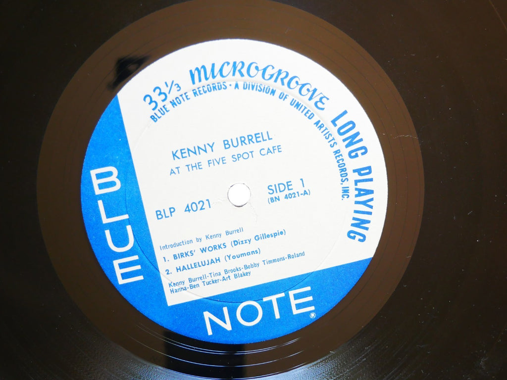KENNY BURRELL ART BLAKEY On View At The Five Spot Cafe LP BLUE NOTE 4021 UA MONO