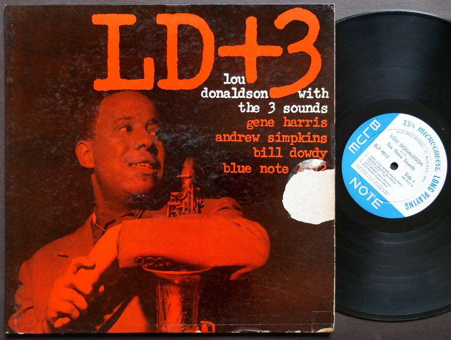 LOU DONALDSON THREE SOUNDS LD+3 LP BLUE NOTE 4012 US 1959 RVG EAR MONO 47 W.63rd