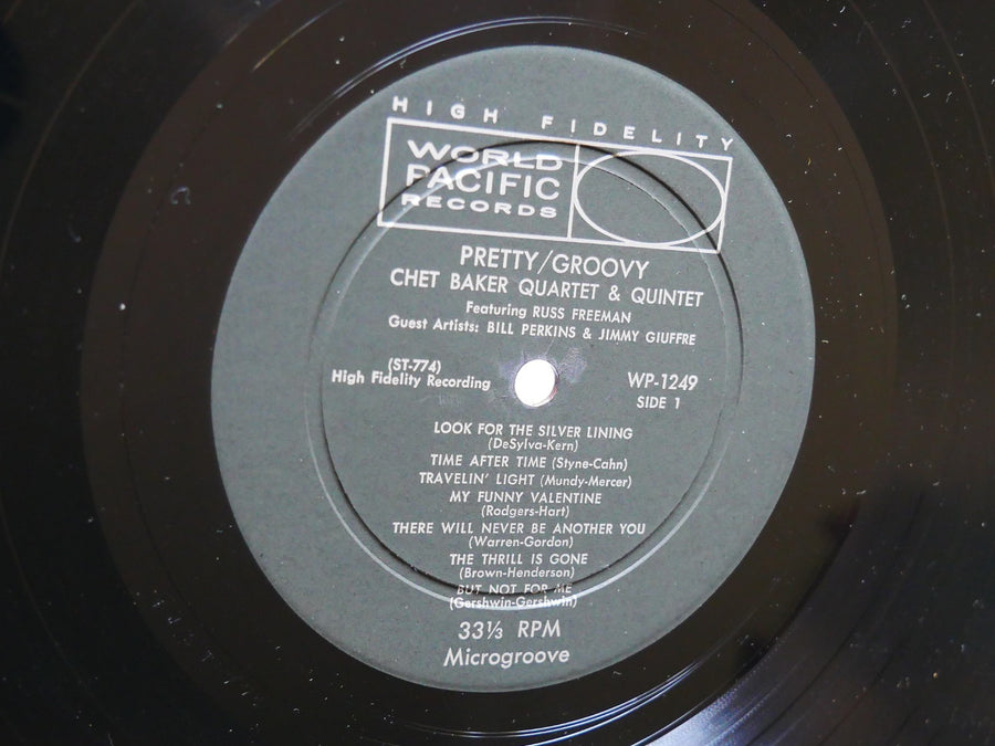 CHET BAKER Pretty / Groovy LP WORLD PACIFIC RECORDS WP-1249 US 1958 DG MONO VG+