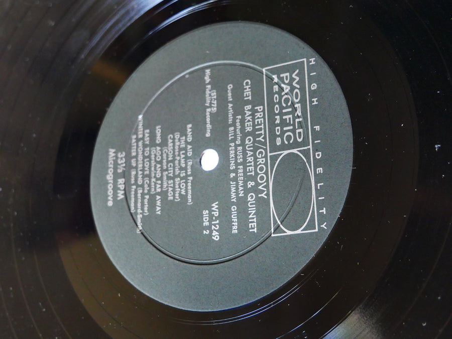 CHET BAKER Pretty / Groovy LP WORLD PACIFIC RECORDS WP-1249 US 1958 DG MONO VG+