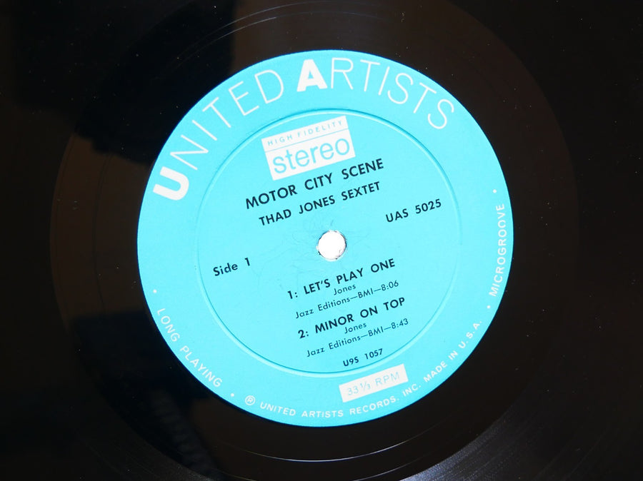 THAD JONES Motor City Scene LP UNITED ARTISTS UAS 5025 US 1959  Tommy FlanaganUA