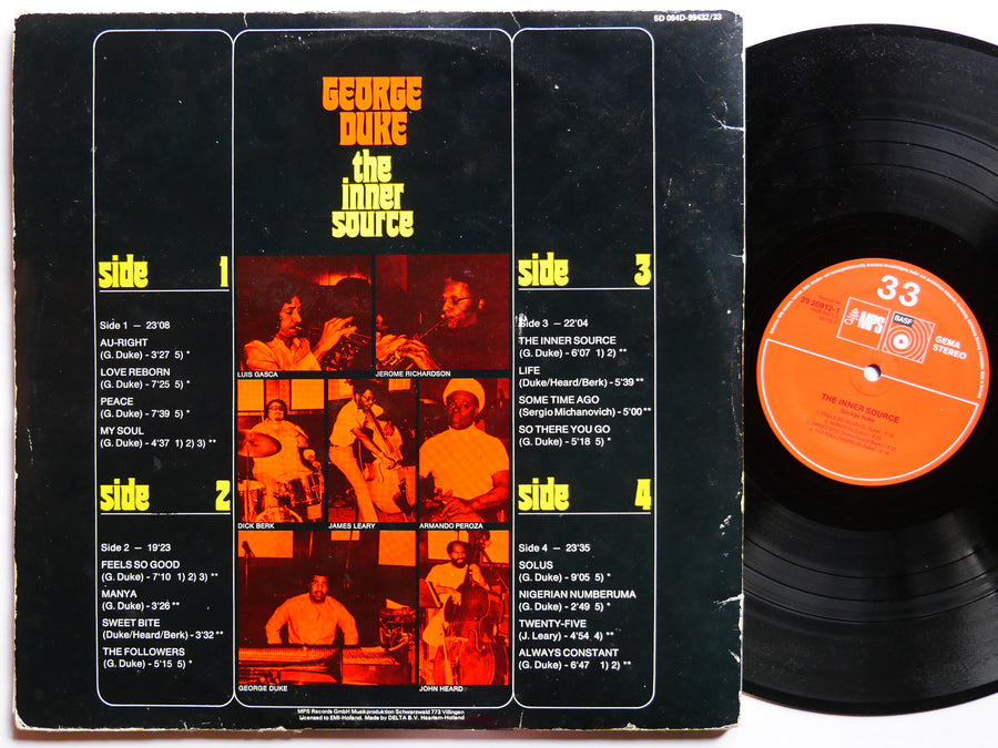 Signed by GEORGE DUKE The Inner Source 2 x LP MPS BASF 29 20912-1 GERMANY 1973