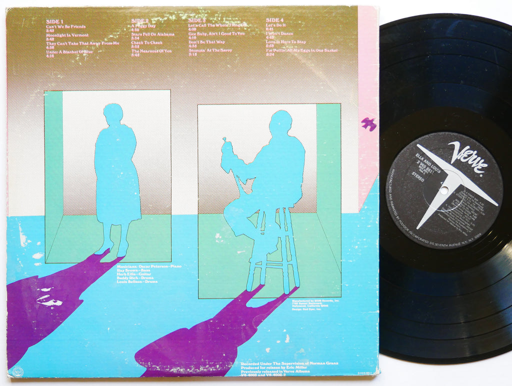 ELLA FITZGERALD LOUIS ARMSTRONG Ella & Louis 2 x LP VERVE 2-V6S-8811 US '72 JAZZ