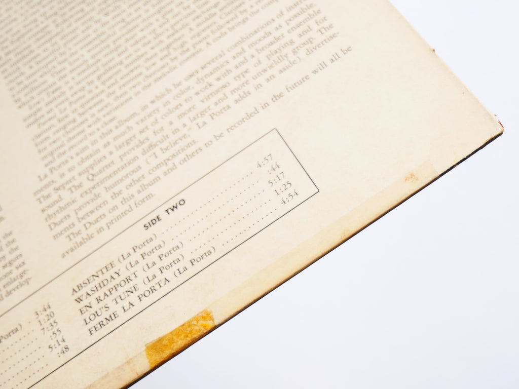 JOHN LA PORTA Conceptions LP FANTASY 3-228 US 1956 DG MONO RED WAX Lou Mucci