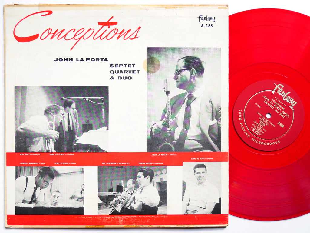 JOHN LA PORTA Conceptions LP FANTASY 3-228 US 1956 DG MONO RED WAX Lou Mucci