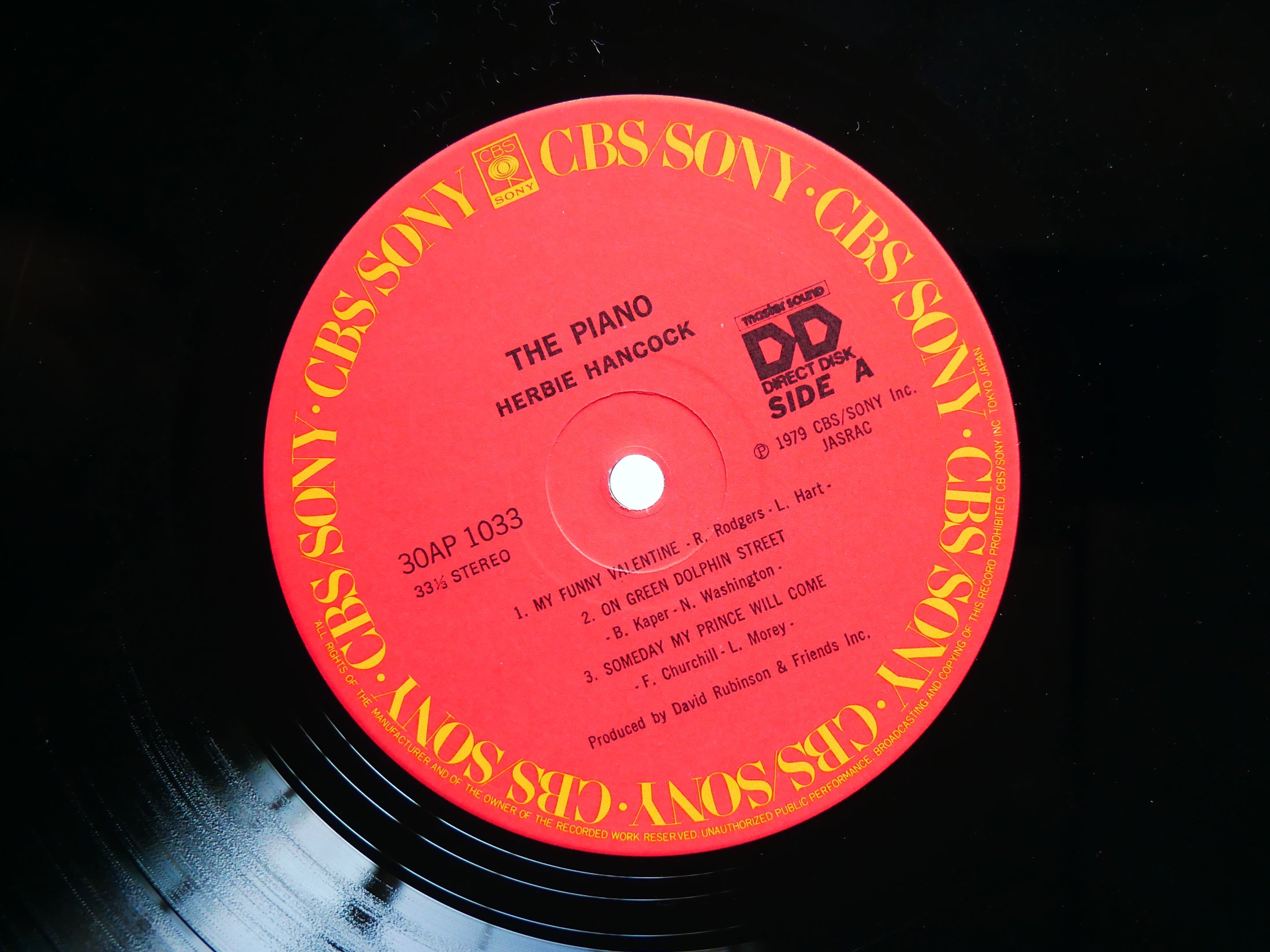 HERBIE HANCOCK The Piano LP CBS/SONY 30AP 1033 JAPAN 1979 Jazz Modal