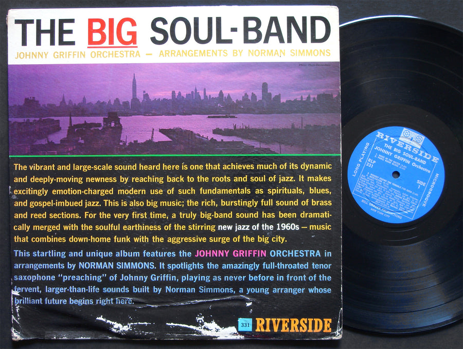 JOHNNY GRIFFIN The Big Soul-Band LP RIVERSIDE RLP 331 US 1960 MONO Bobby Timmons