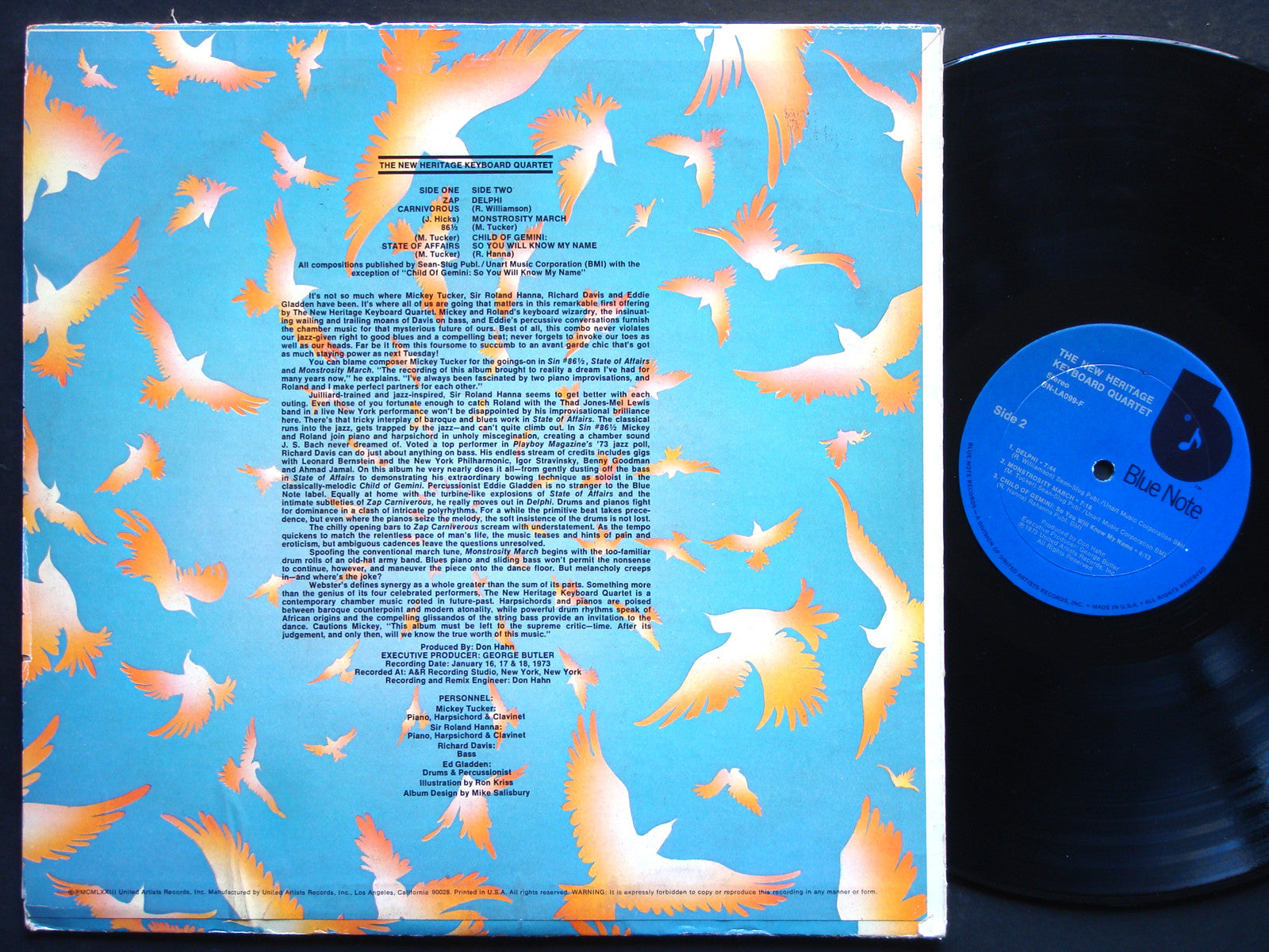 THE NEW HERITAGE KEYBOARD QUARTET LP BLUE NOTE BN-LA099-F US 1973 Richard Davis