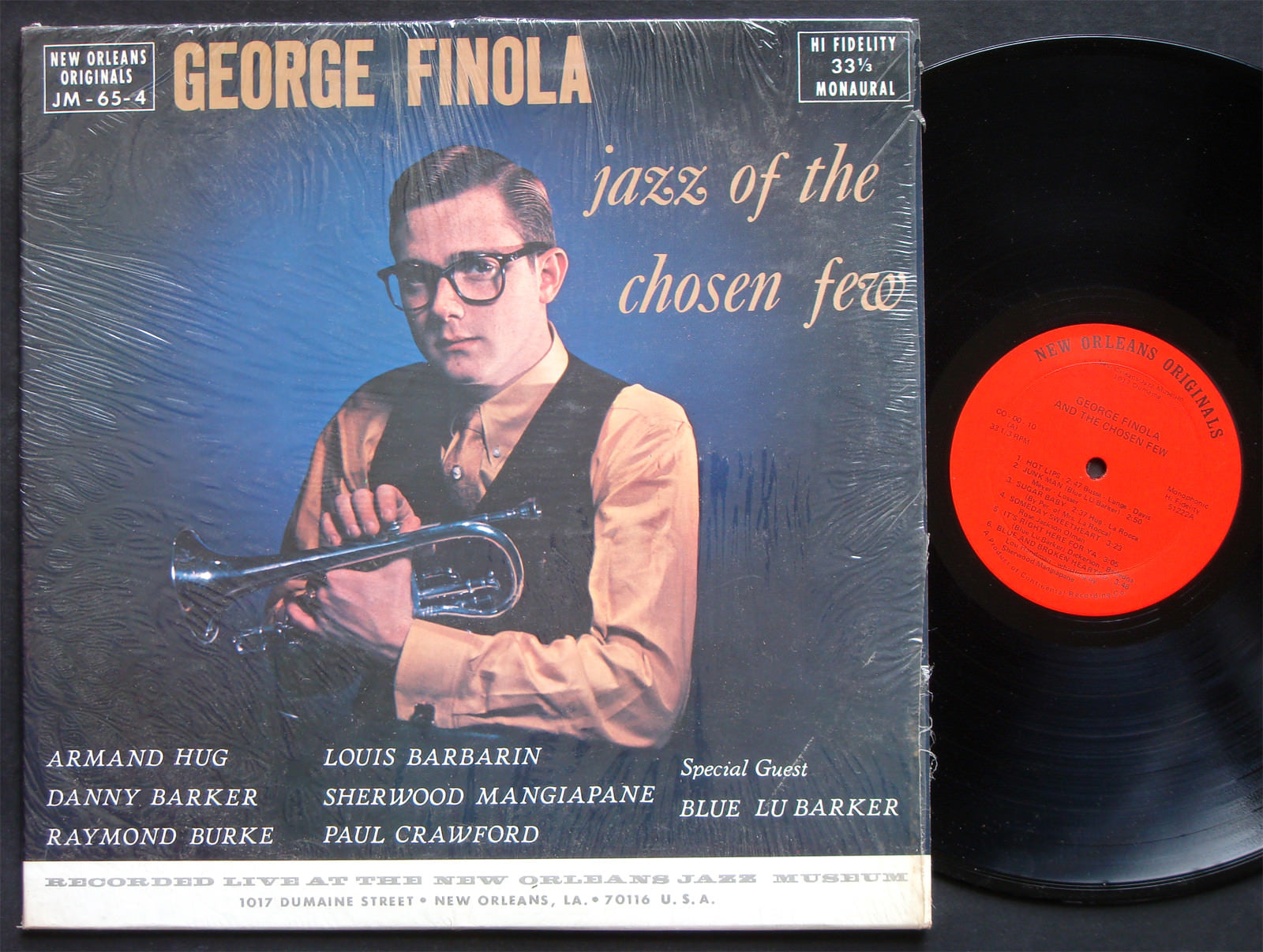 GEORGE FINOLA Jazz Of The Chosen Few LP CONTINENTAL RECORDING JM-65-4 US 1965