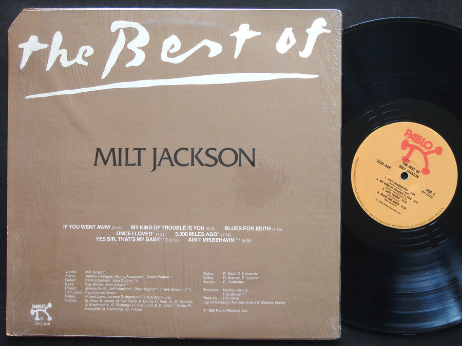 MILT JACKSON The Best Of.. LP PABLO 2310-849 US 1980 Tommy Flanagan Cedar Walton
