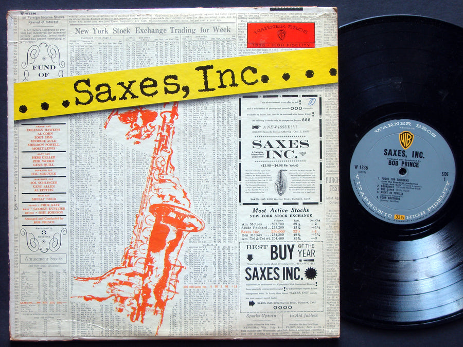 COLEMAN HOWKINS ZOOT SIMS HAL MCKSICK Saxes, Inc. LP WARNER BROS W-1336 US 1959