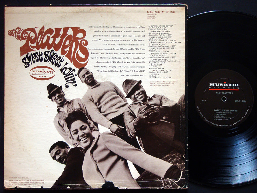 THE PLATTERS Sweet, Sweet Lovin' LP MUSICOR RECORDS MS 3156 US 1968 FUNK SOUL