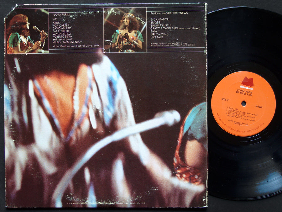 FLORA PURIM 500 Miles High LP MILESTONE RECORDS M-9070 US 1976 LATIN JAZZ FUSION