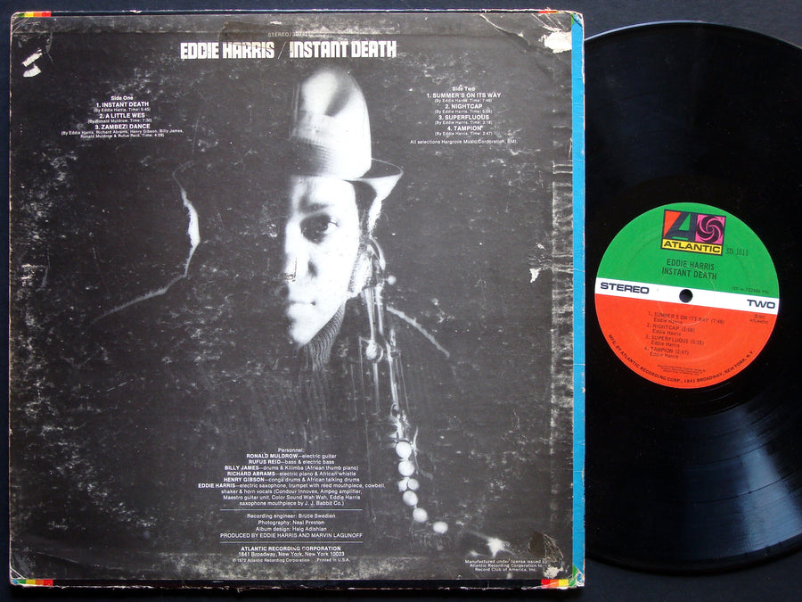 EDDIE HARRIS Instant Death LP ATLANTIC SD 1611 US '72 Richard Abrams Billy James