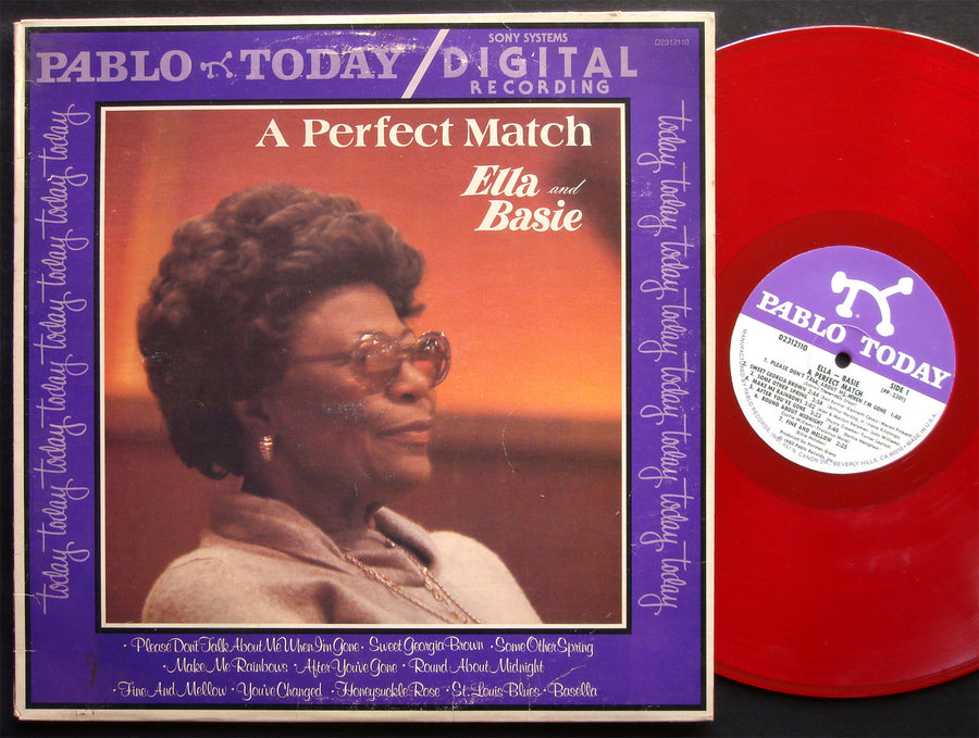 ELLA FITZGERALD COUNT BASIE A Perfect Match LP PABLO TODAY D2312110 Jazz RED WAX