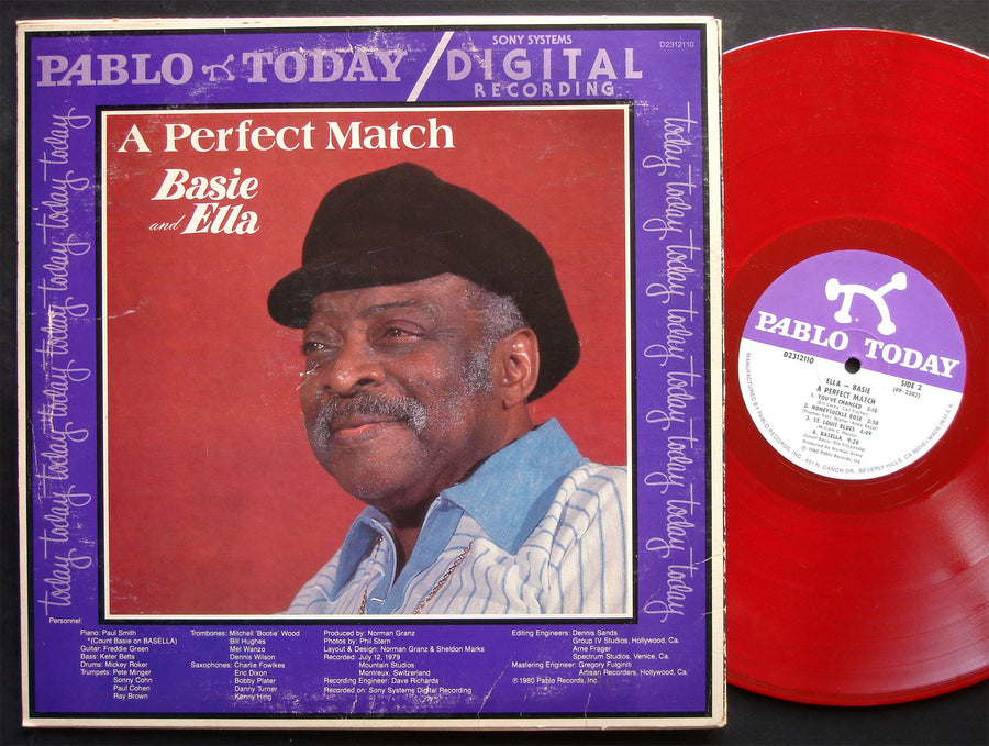 ELLA FITZGERALD COUNT BASIE A Perfect Match LP PABLO TODAY D2312110 Jazz RED WAX