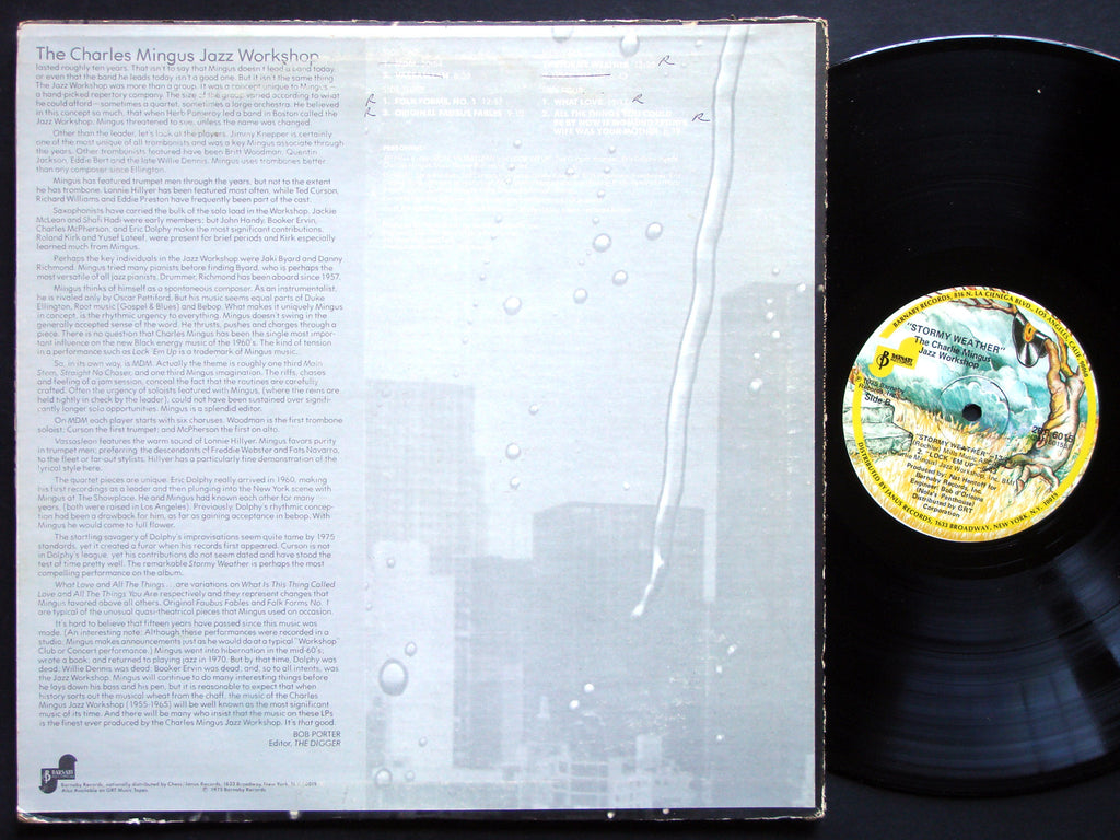 CHARLIE MINGUS Jazz Workshop Stormy Weather LP BARNABY Eric Dolphy Booker Ervin