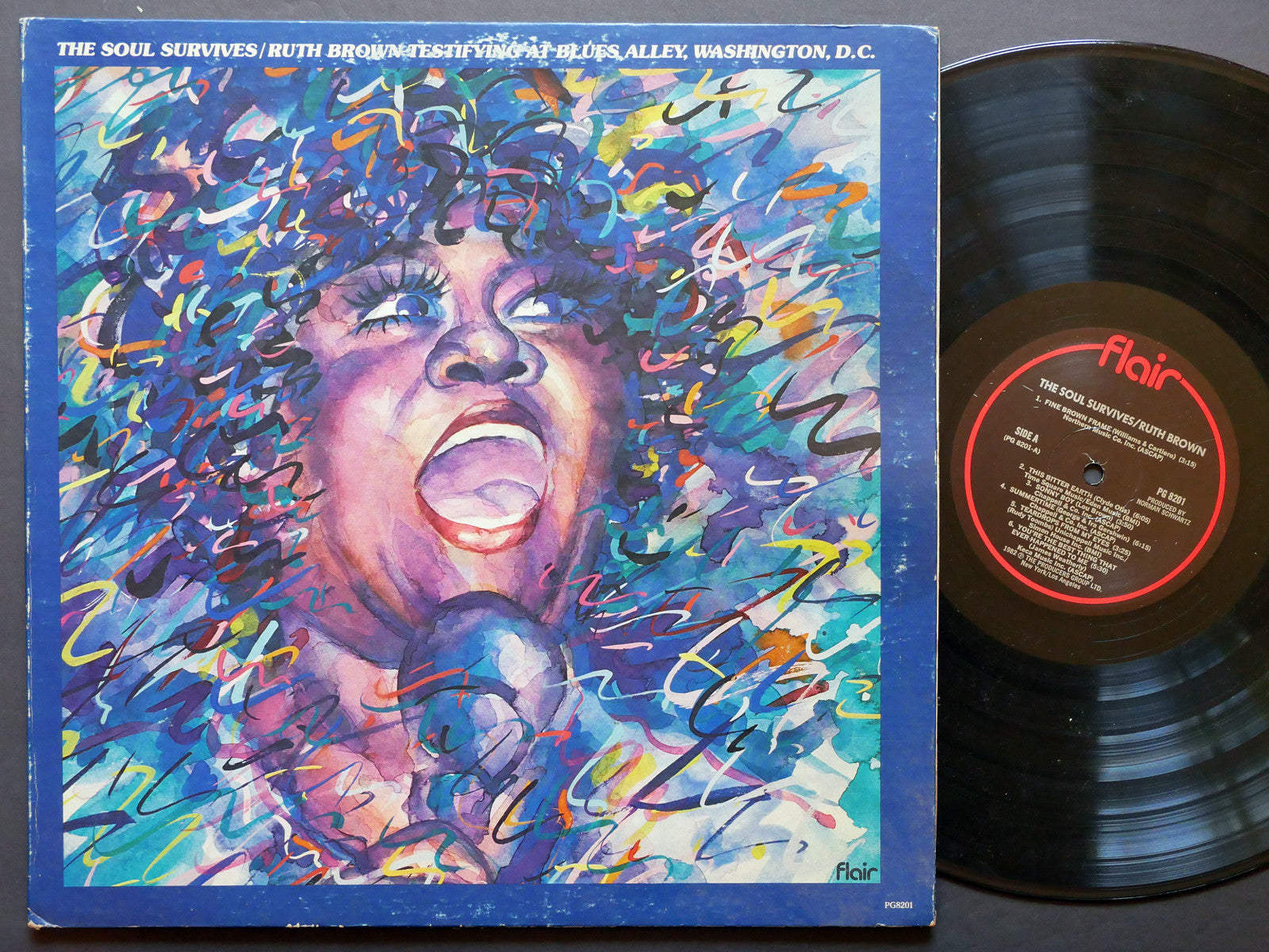 RUTH BROWN The Soul Survives LP FLAIR PG 8201 US 1982 Soul Gospel