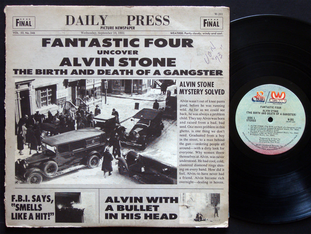 FANTASTIC FOUR Alvin Stone LP WESTBOUND RECORDS W-201 US 1975 SOUL FUNK