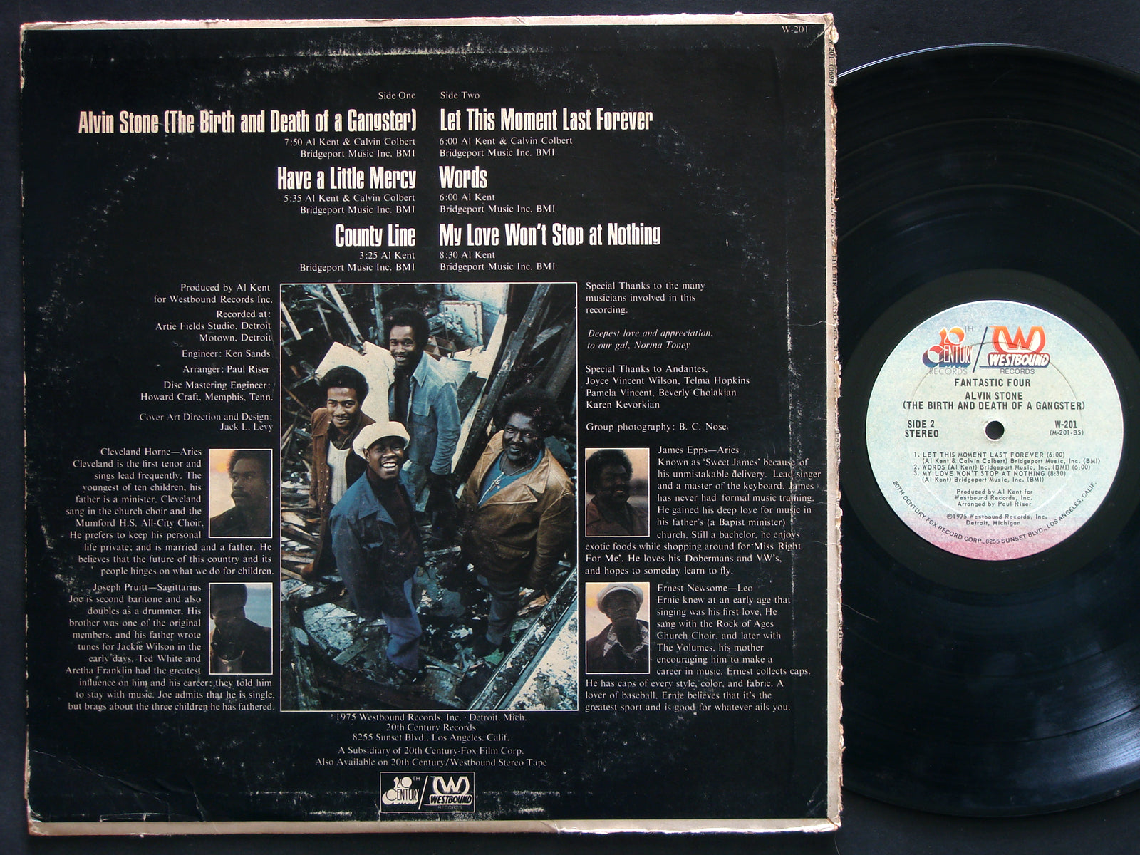 FANTASTIC FOUR Alvin Stone LP WESTBOUND RECORDS W-201 US 1975 SOUL FUNK