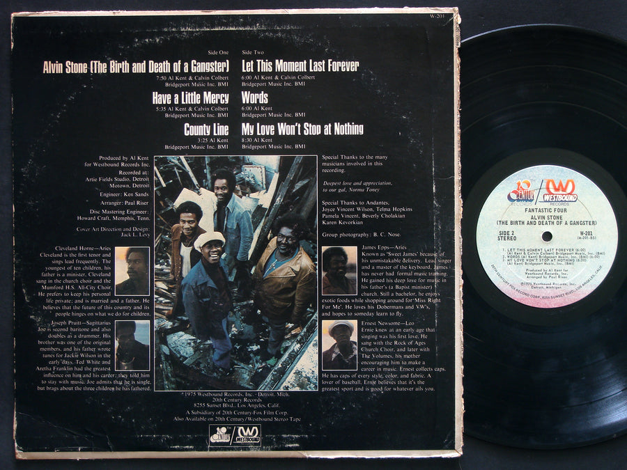FANTASTIC FOUR Alvin Stone LP WESTBOUND RECORDS W-201 US 1975 SOUL FUNK