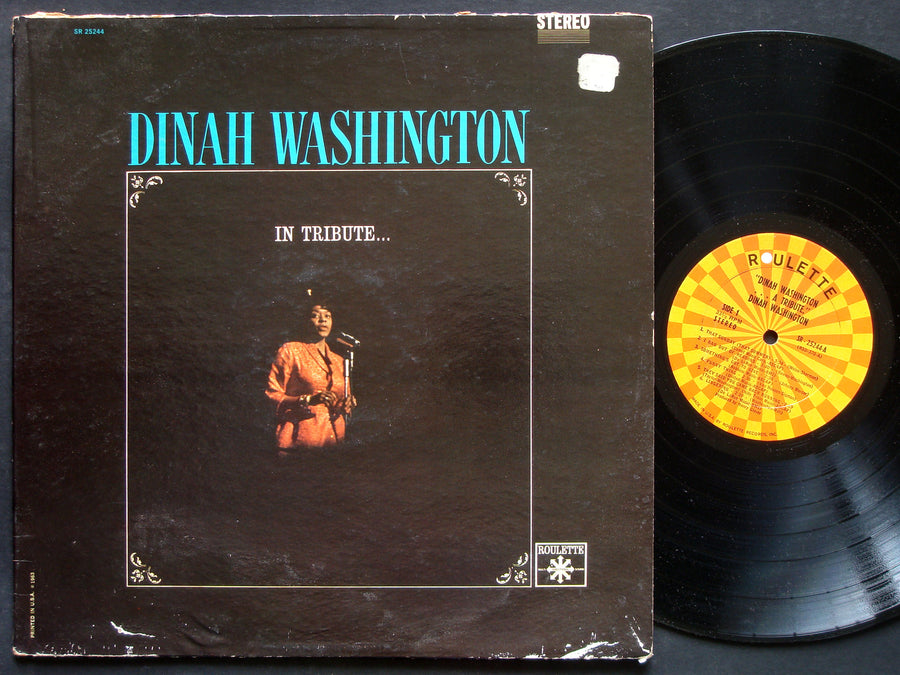 DINAH WASHINGTON In Tribute LP ROULETTE SR 25244 US 1964 Vocal Jazz