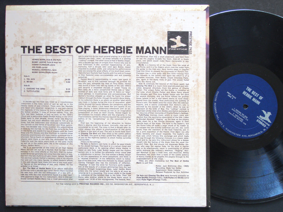 HERBIE MANN The Best Of Herbie Mann LP PRESTIGE PR 7432 US 1965 JAZZ STEREO