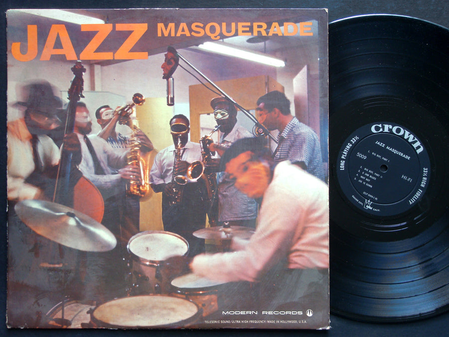 THE MODERN JAZZ STARS Jazz Masquerade LP CROWN RECORDS CLP 5009 US 1958 DG MONO