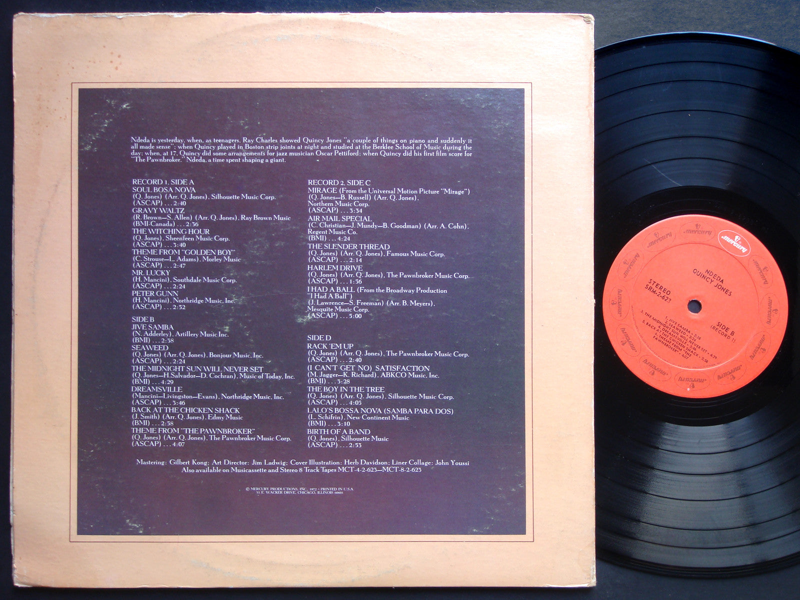 QUINCY JONES Ndeda 2 x LP MERCURY SRM 2623 US 1972 JAZZ BOSSA NOVA