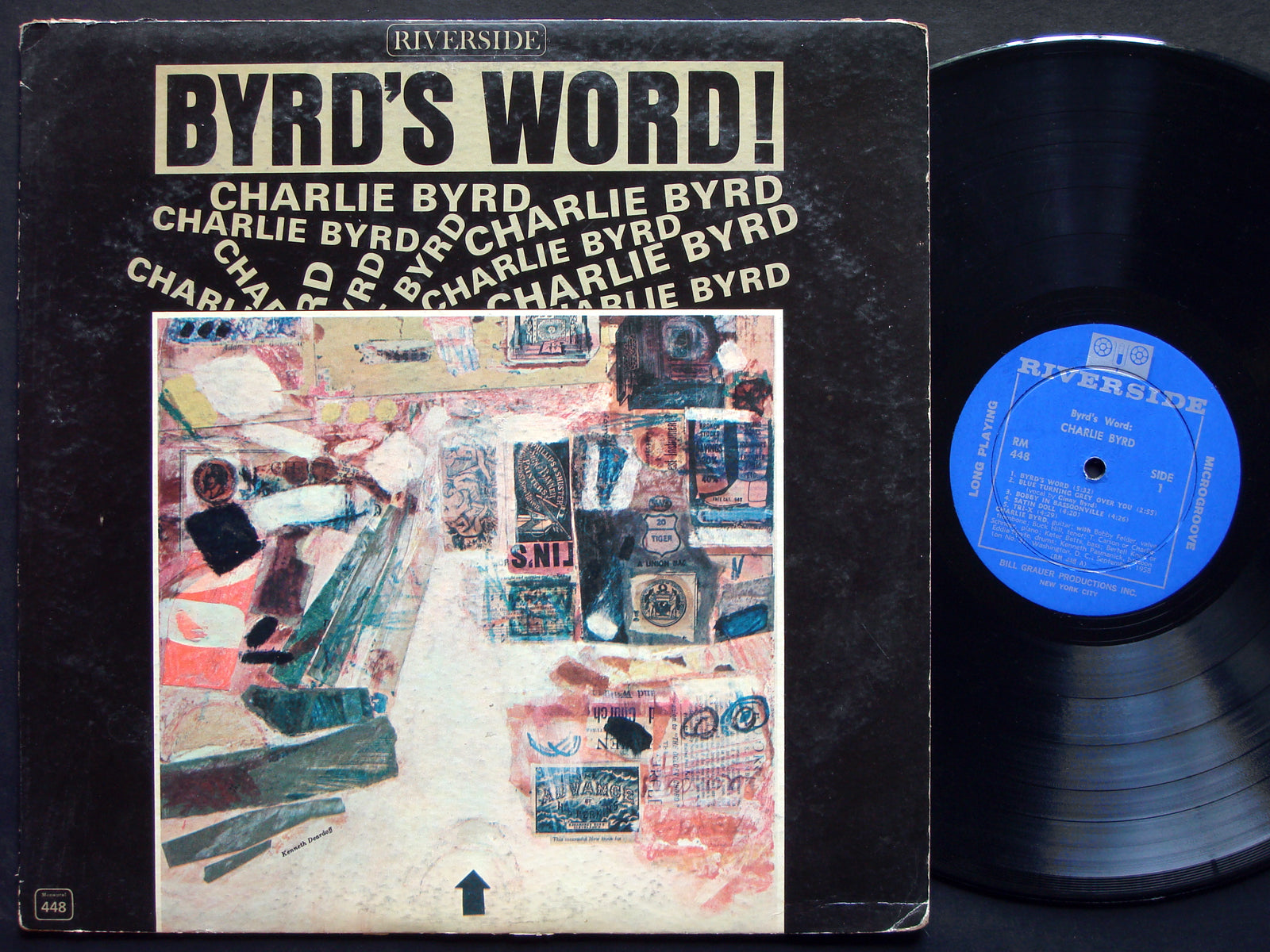 CHARLIE BYRD Byrd's Word LP RIVERSIDE RECORDS RM 448 Orig US 1963 JAZZ DG MONO