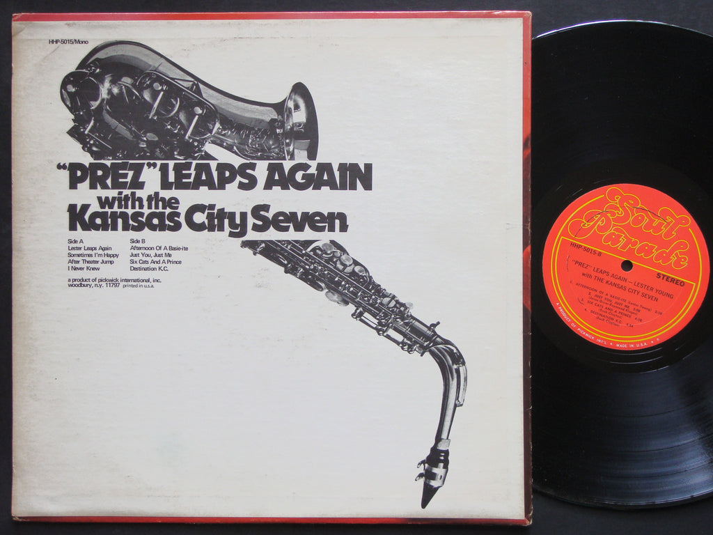 LESTER YOUNG With The Kansas City Seven Prez Leaps Again LP SOUL PARADE HHP-5015