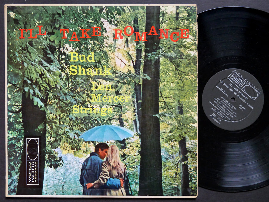 BUD SHANK LEN MERCER STRINGS I'll Take Romance LP WORLD PACIFIC WP-1251 DG MONO