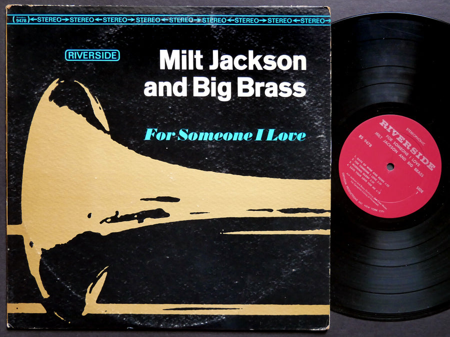 MILT JACKSON And Big Brass For Someone I Love LP RIVERSIDE RS 9478 Thad Jones