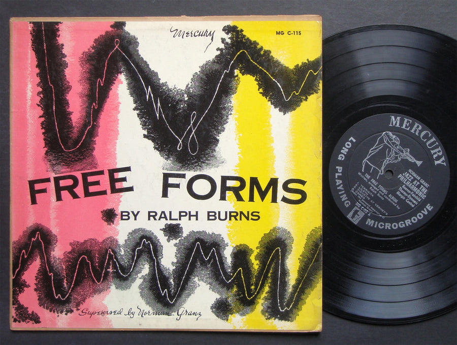 RALPH BURNS LEE KONITZ Free Forms 10" LP MERCURY MG C-115 DSM DG MONO FLAT