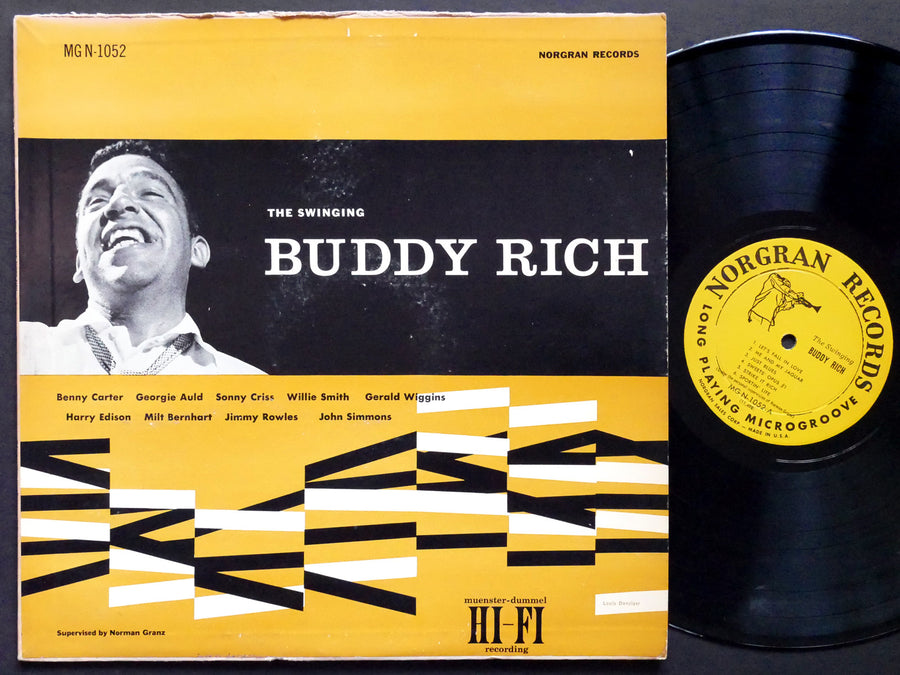 BUDDY RICHThe Swinging LP NORGRAN RECORDS MGN-1052 US 1955 DG MONO Benny Carter