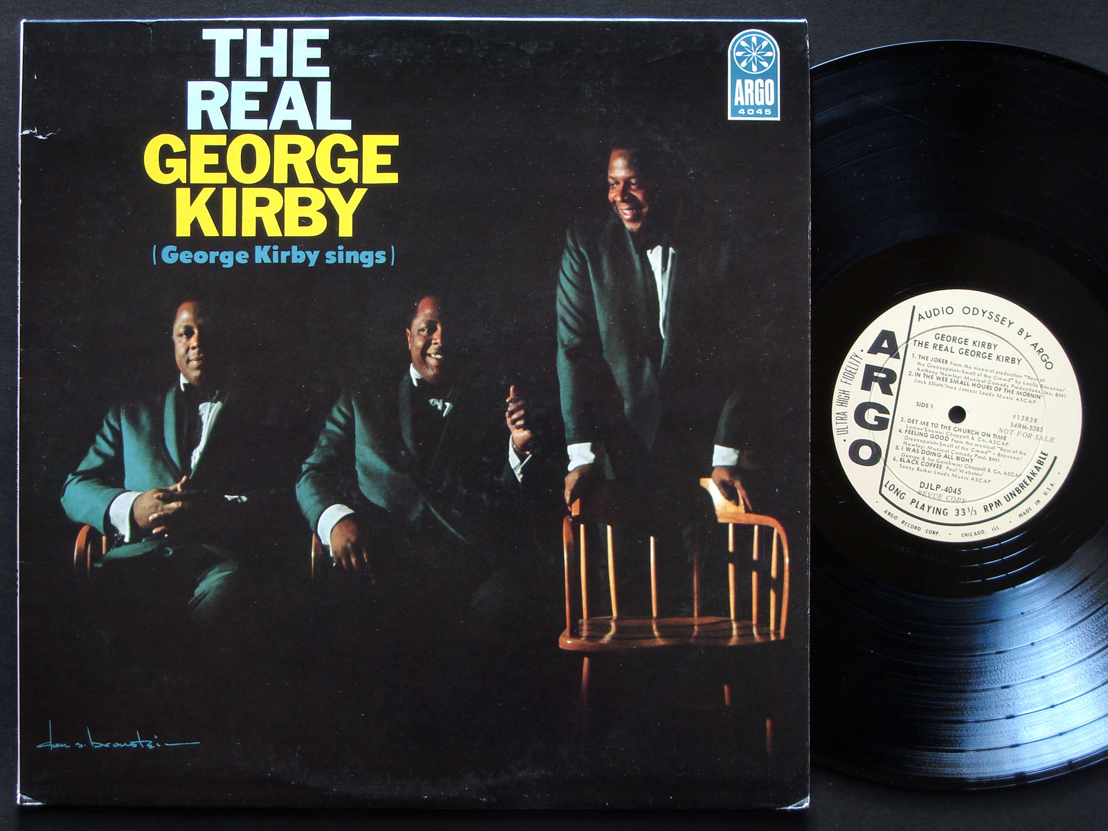 GEORGE KIRBY The Real George Kirby LP ARGO RECORDS DJLP4045 US '65 DG MONO PROMO