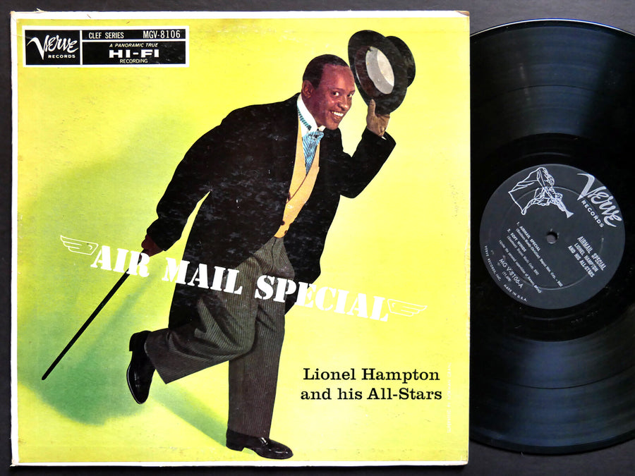 LIONEL HAMPTON Air Mail Special LP VERVE RECORDS MGV-8106 DG MONO Oscar Peterson