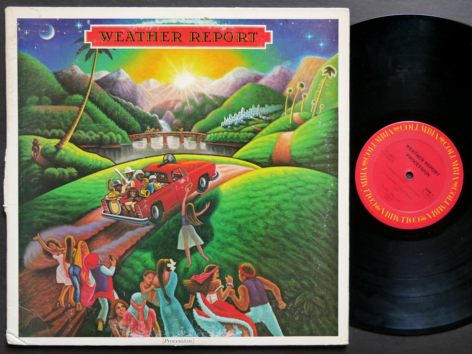 WEATHER REPORT Procession LP COLUMBIA FC 38427 US '83 Wayne Shorter PROMO PHOTOS