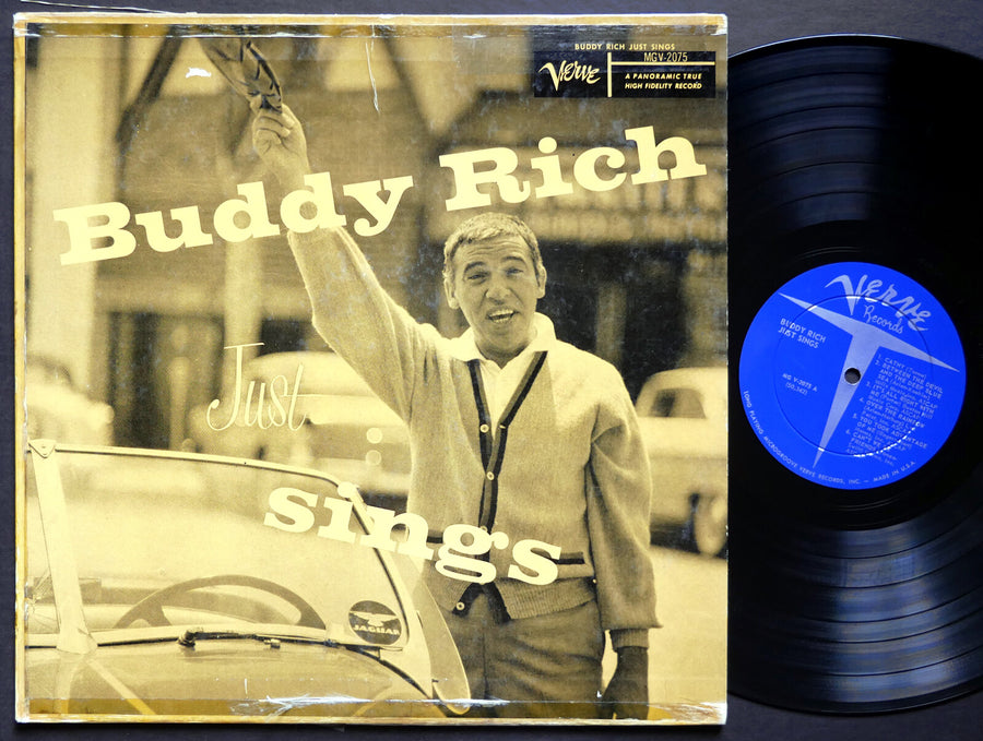 BUDDY RICH Just Sings LP VERVE MGV-2075 US 1957 DG MONO Harry Edison Ben Webster