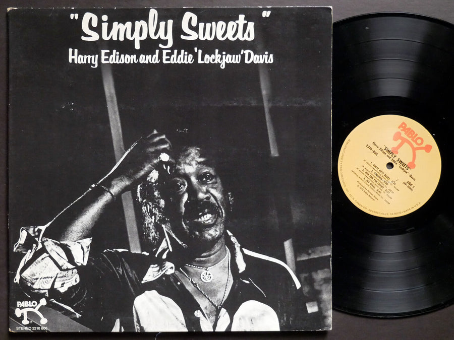 HARRY EDISON EDDIE LOCKJAW DAVIS Simply Sweets LP PABLO RECORDS 2310 806 US 1978