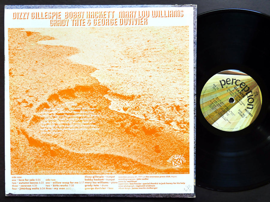 DIZZY GILLESPIE MARY LOU WILLIAMS Giants LP PERCEPTION RECORDS PLP 19 US 1971