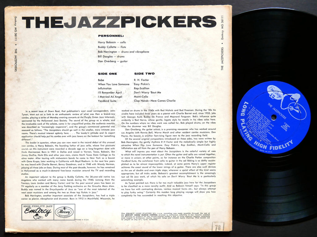 THE JAZZPICKERS For Moderns Only LP EMARCY MG 36111 US 1957 MONO Buddy Collette
