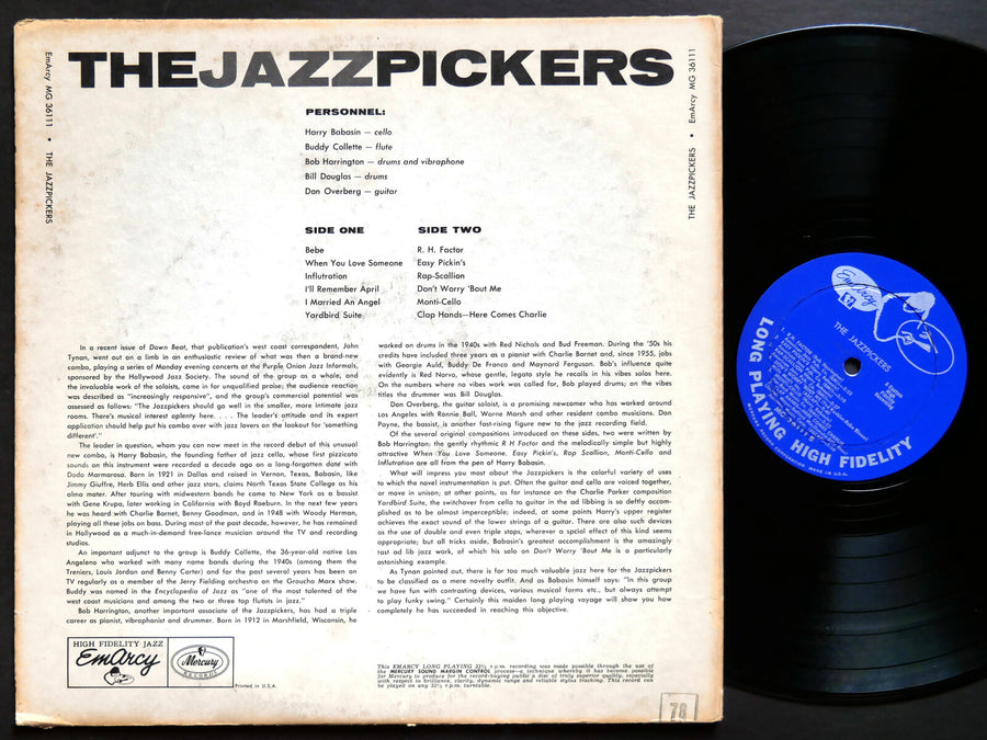 THE JAZZPICKERS For Moderns Only LP EMARCY MG 36111 US 1957 MONO Buddy Collette