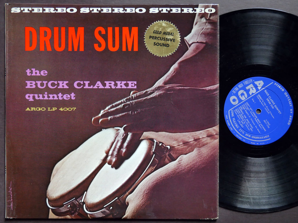BUCK CLARKE QUINTET Drum Sum LP ARGO LPS 4007 US 1961 DG ST Charles Hampton