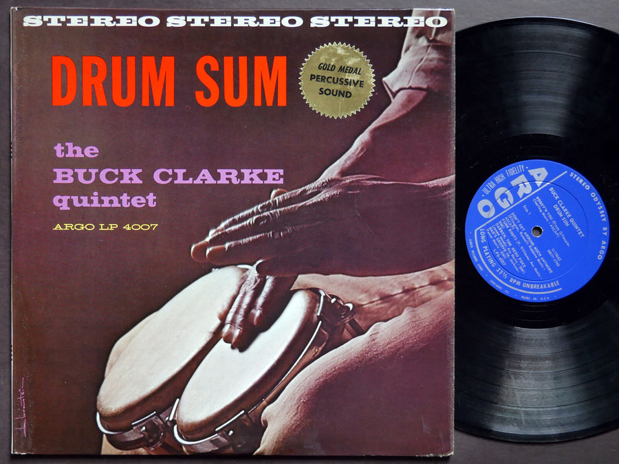 BUCK CLARKE QUINTET Drum Sum LP ARGO LPS 4007 US 1961 DG ST Charles Hampton