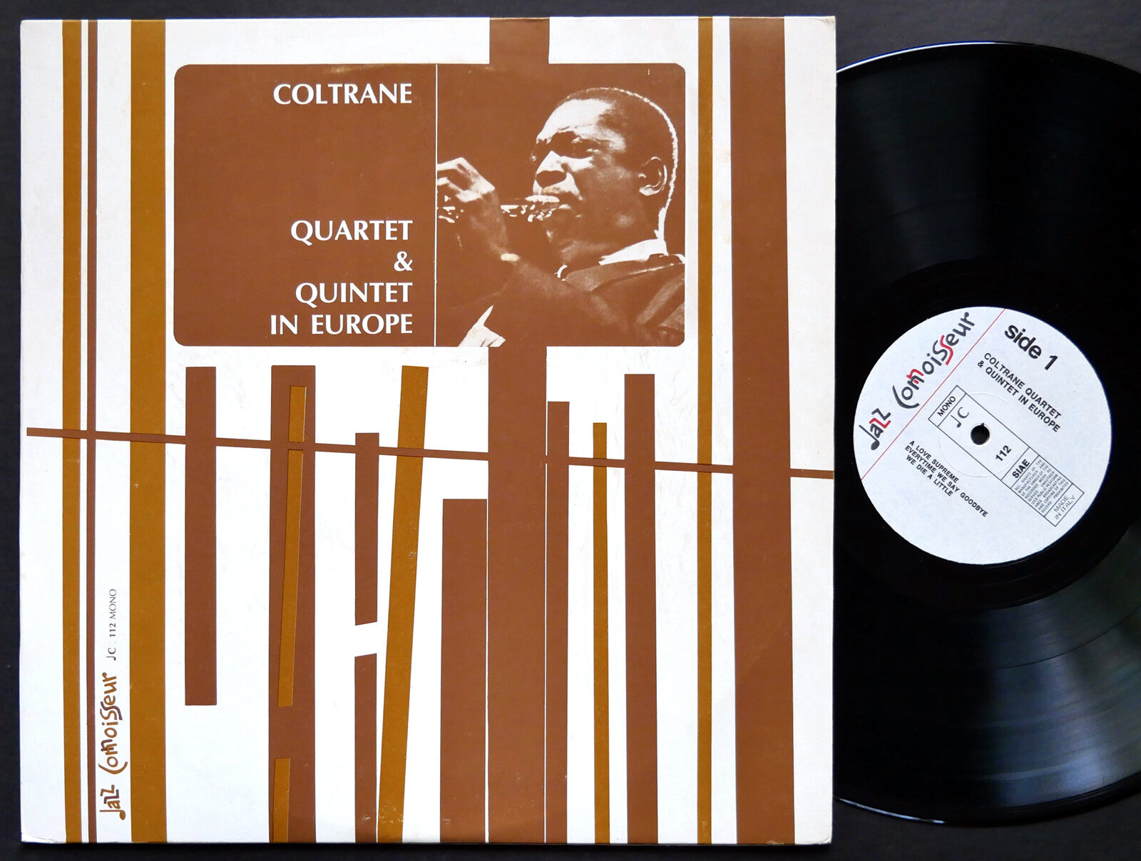 JOHN COLTRANE Quartet & Quintet In Europe LP JAZZ CONNOISSEUR C 112 Love Supreme