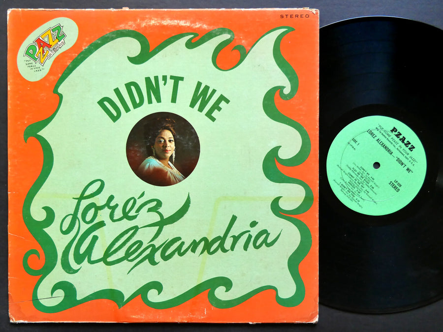 LOREZ ALEXANDRIA Didn't We LP PZAZZ RECORDS LP-320 Orig US 1968 Vocal Soul Jazz