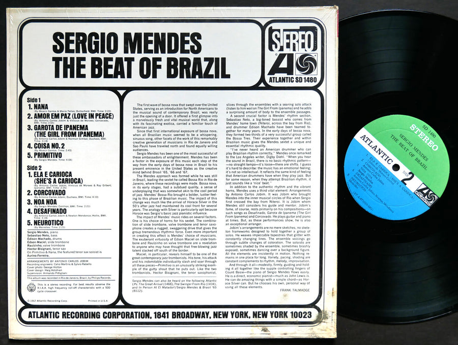 SERGIO MENDES The Beat Of Brazil LP ATLANTIC SD 1480 US 1967 Jazz Bossa Nova